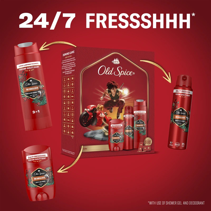 Old Spice Bearglove аниме поклон сет за мушкарце