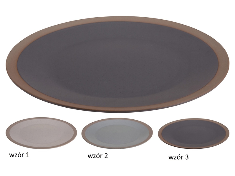 Talerz obiadowy Crudo ceramiczny mix kolorów