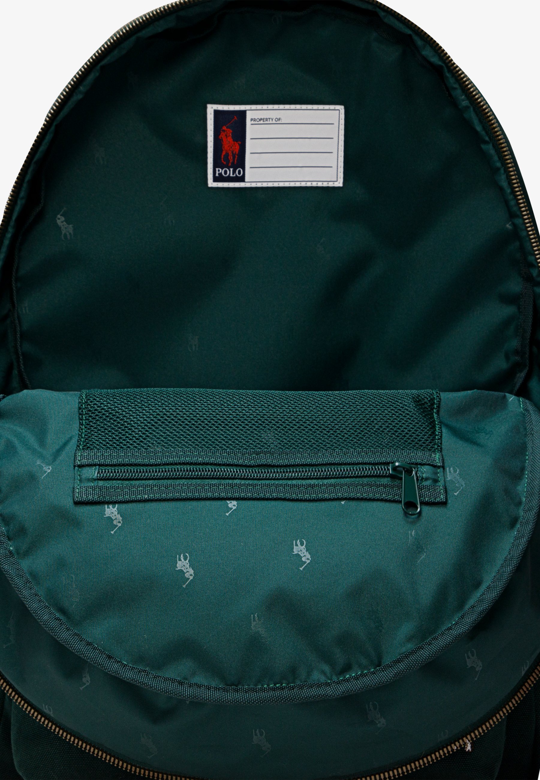 Polo Ralph Lauren VARSITY BACKPACK UNISEX - Rugzak - mos agaat/crème