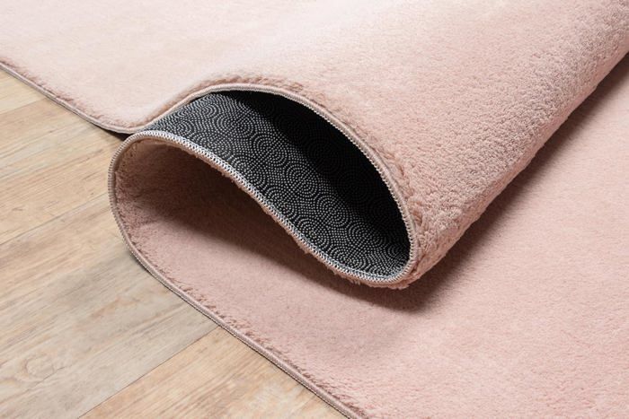 Alfombra para salón - THE CARPET - LOFT - Rosa - 200x280 cm - Lavable - Antideslizante