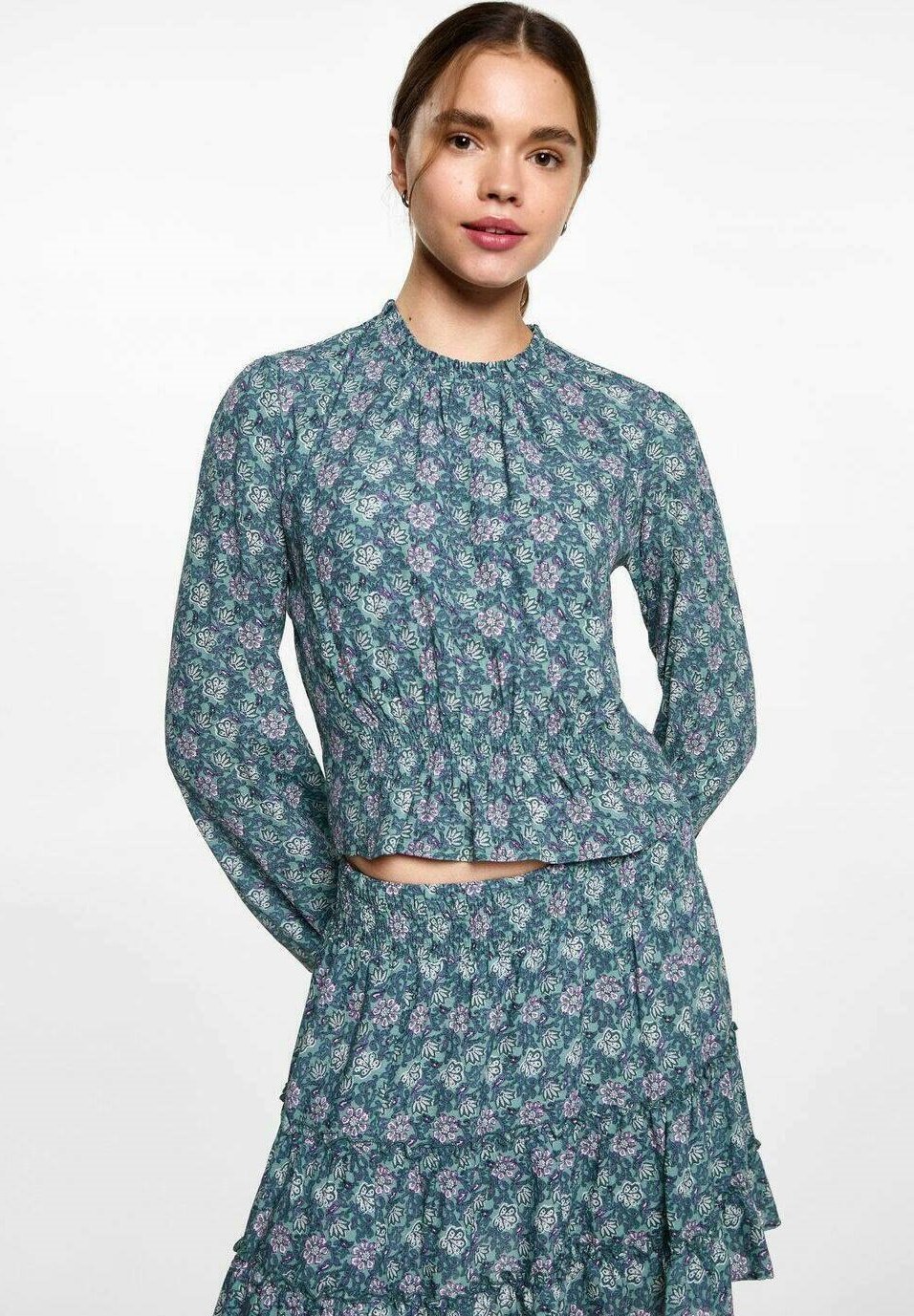 Jupe trapèze Mango Kids - menthe