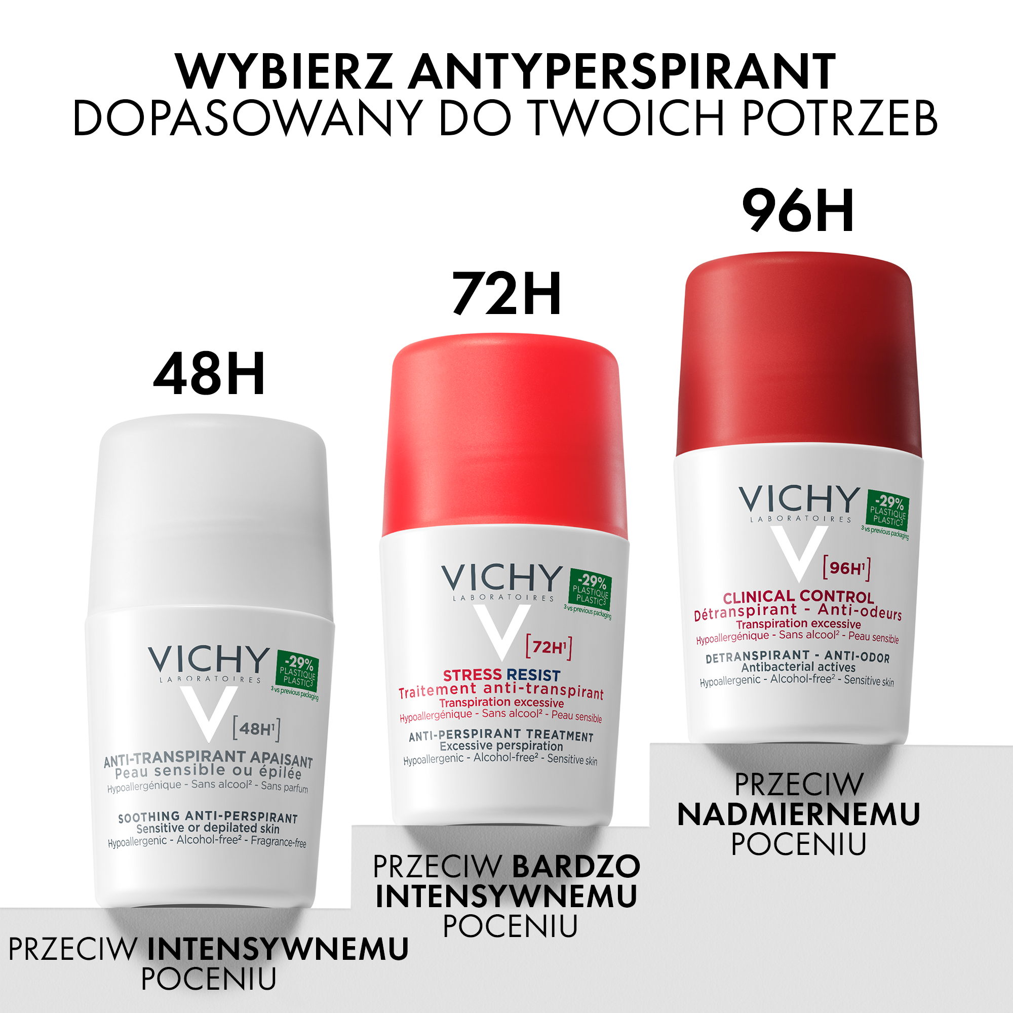 Deodorant roll-on Vichy pentru femei 50 ml