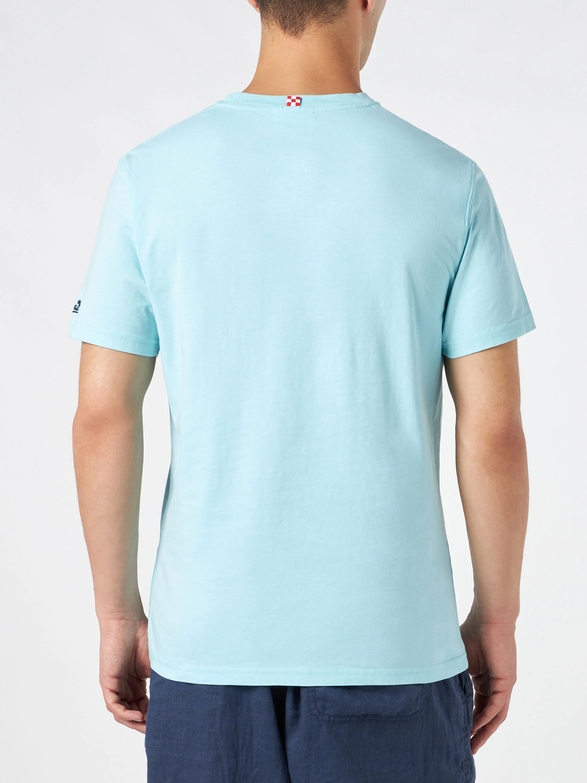 T-shirt da uomo in cotone con stampa statua Big Babol | BIG BABOL® EDI