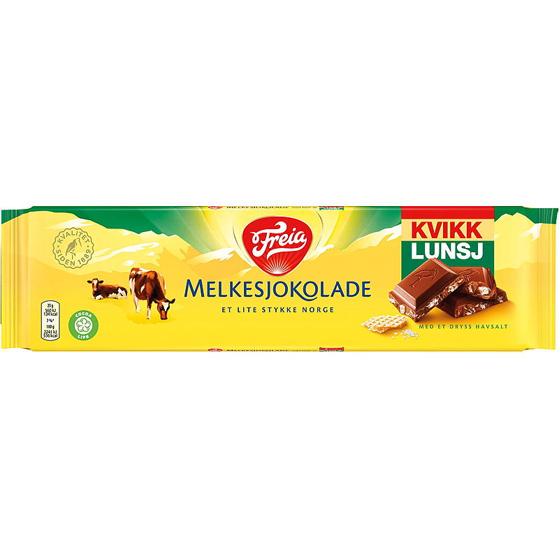 Freia Mælkechokolade Hurtig Frokost 200 g Freia