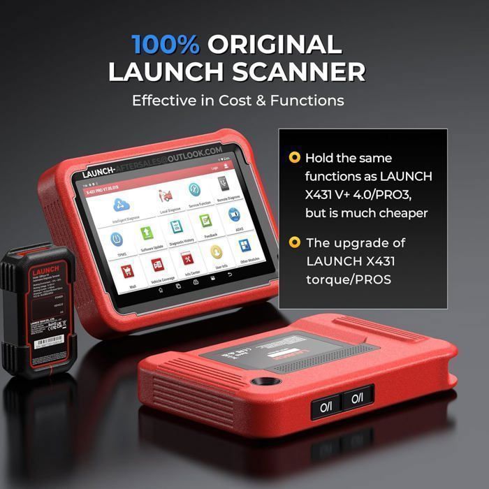 LAUNCH X431 PROS V 5.0 Multibrand Car Diagnostic Tool OBD2 37+ Special Functions in French
