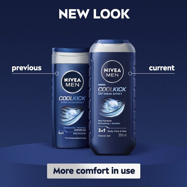 NIVEA Men Cool Kick gel za tuširanje<br>2 x 250ml - Normalna koža