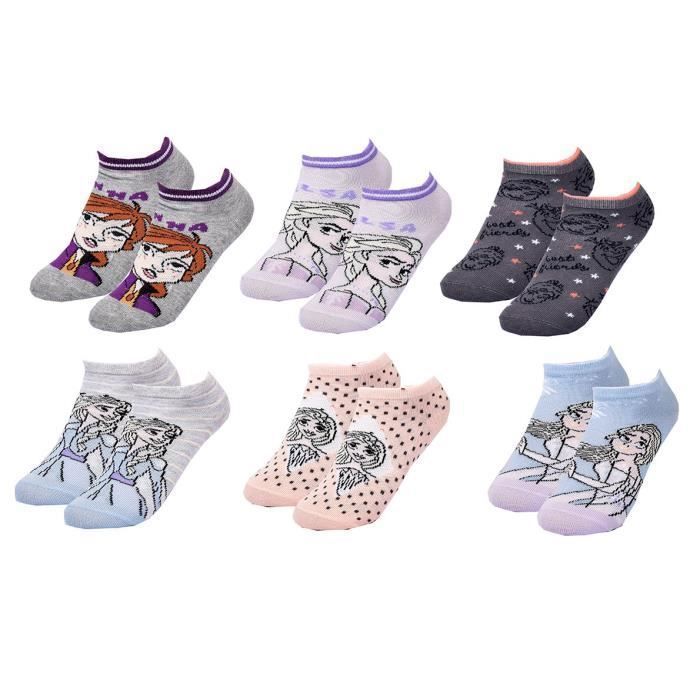 Calcetines Frozen - Paquete de 6 pares Sneaker 2187 - Niña