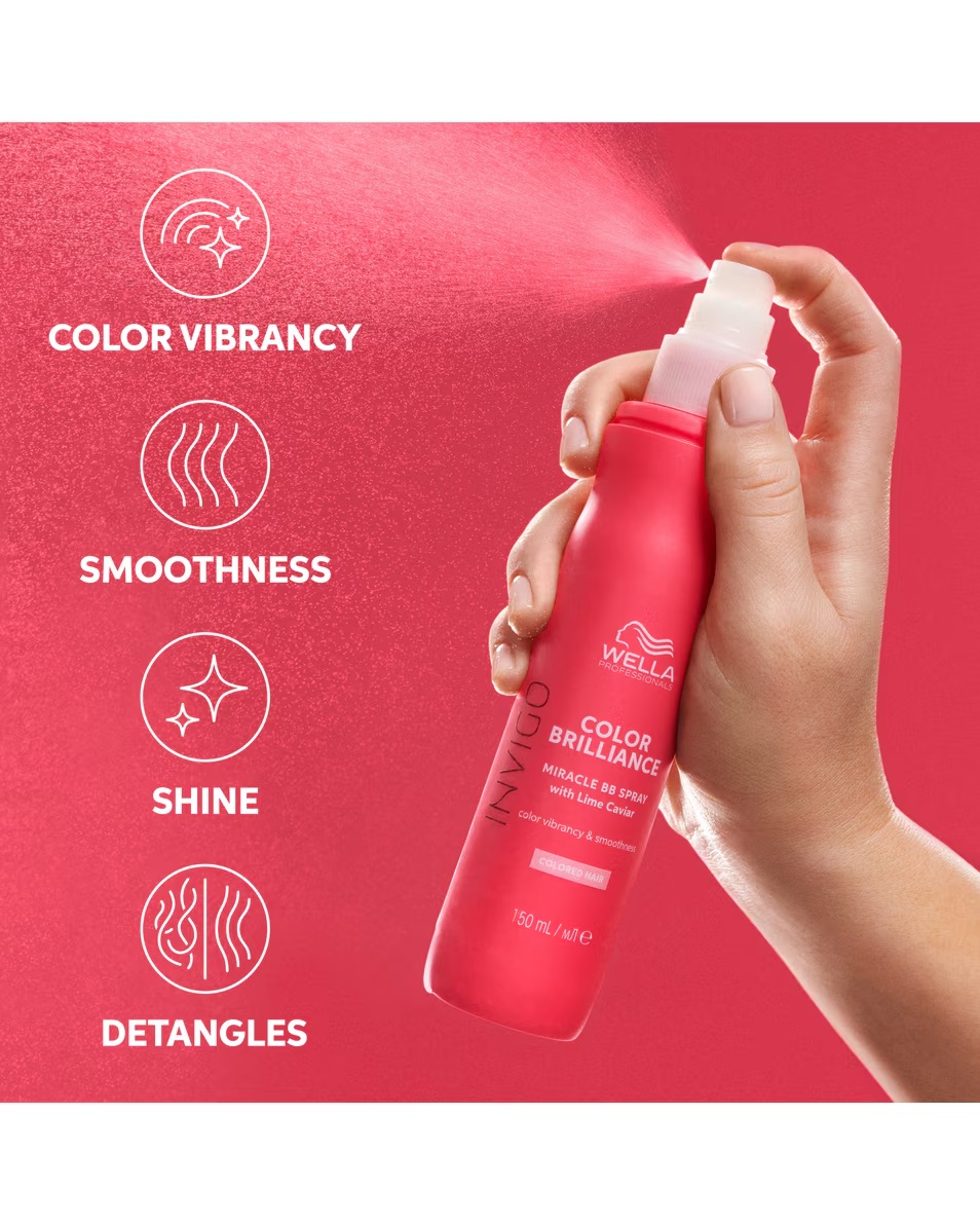 Spray WELLA PROFESSIONALS INVIGO Color Brilliance pentru hidratarea și menținerea strălucirii părului vopsit