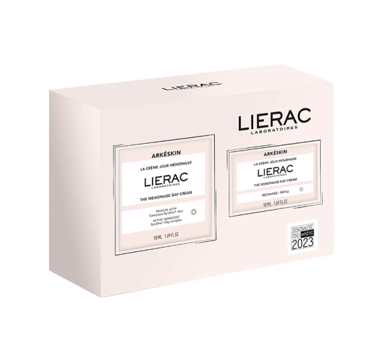 Lierac Arkeskin zestaw krem na dzień w okresie menopauzy 50 ml   refill kremu 50 ml