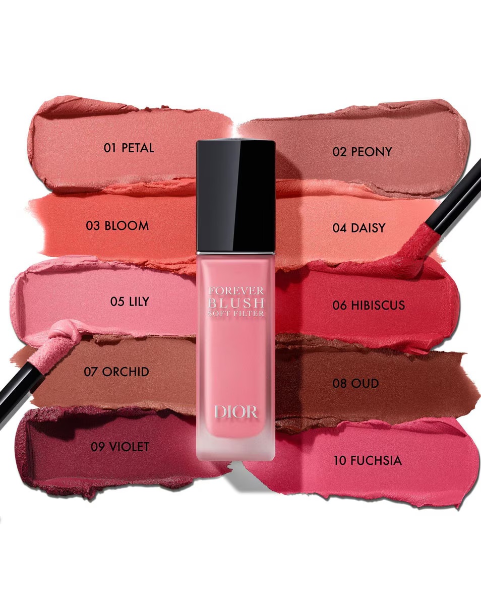 DIOR Dior Forever Blush Soft Filter tekutá lícenka s šľahačkou - žiarivý matný finiš
