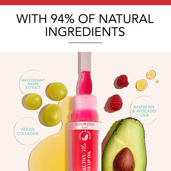Bourjois, Ser de buze cu ulei Healthy Mix, Pink Passion, 4.5 ml
