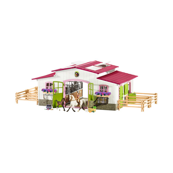 Paardenclub Manege met ruiter en paarden 42344