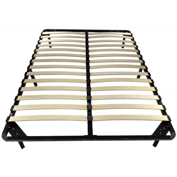 Rete a doghe IZTOSS CONFORTKIT 160x200 - Nera