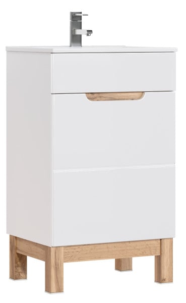 Szafka pod umywalkę BALI 824 50 cm biała