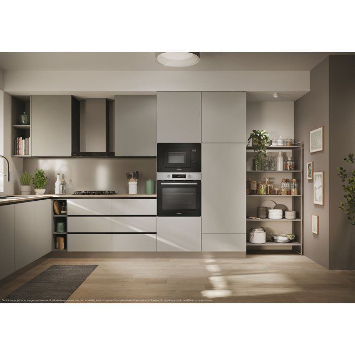 Horno empotrable - Pirólisis + Hidrólisis - ROSIERES - RO6 C5AB3EYTX - Acero inoxidable / Negro - Puerta fría - 78L - AirFry