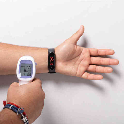 Smartband with Thermometer Function, Black