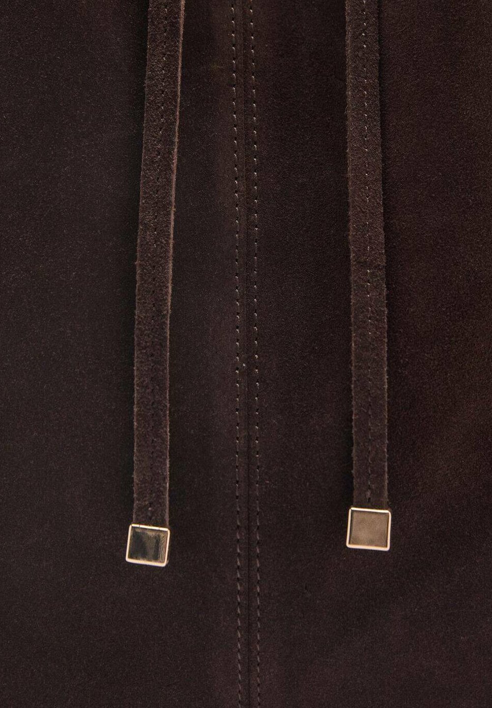 Borsa tote Mango - marrone scuro