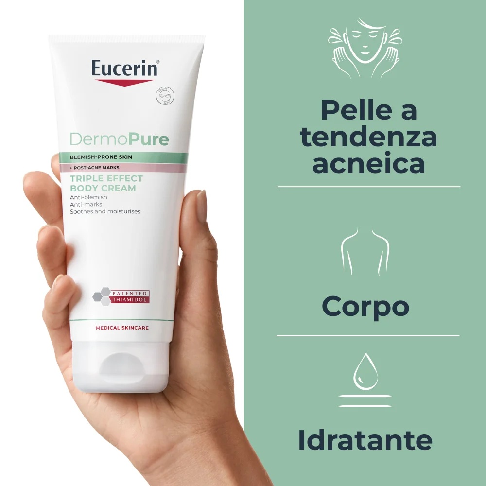EUCERIN Eucerin Dermopurifyer kehakreem 200 ml naha ebatäiuslikkuse vastu