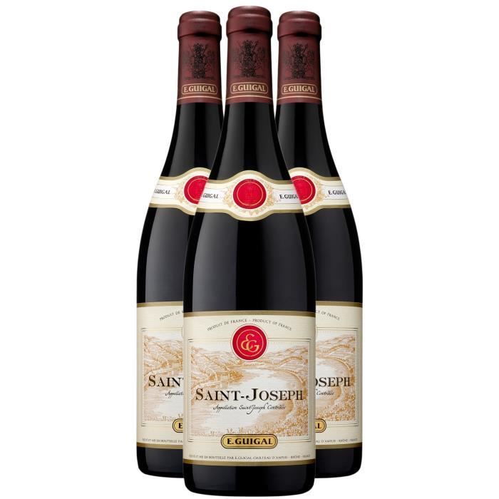 Saint-Joseph - Rouge 2020 - Maison Guigal - Vin Rouge de la Vallée du Rhône (3x75cl)