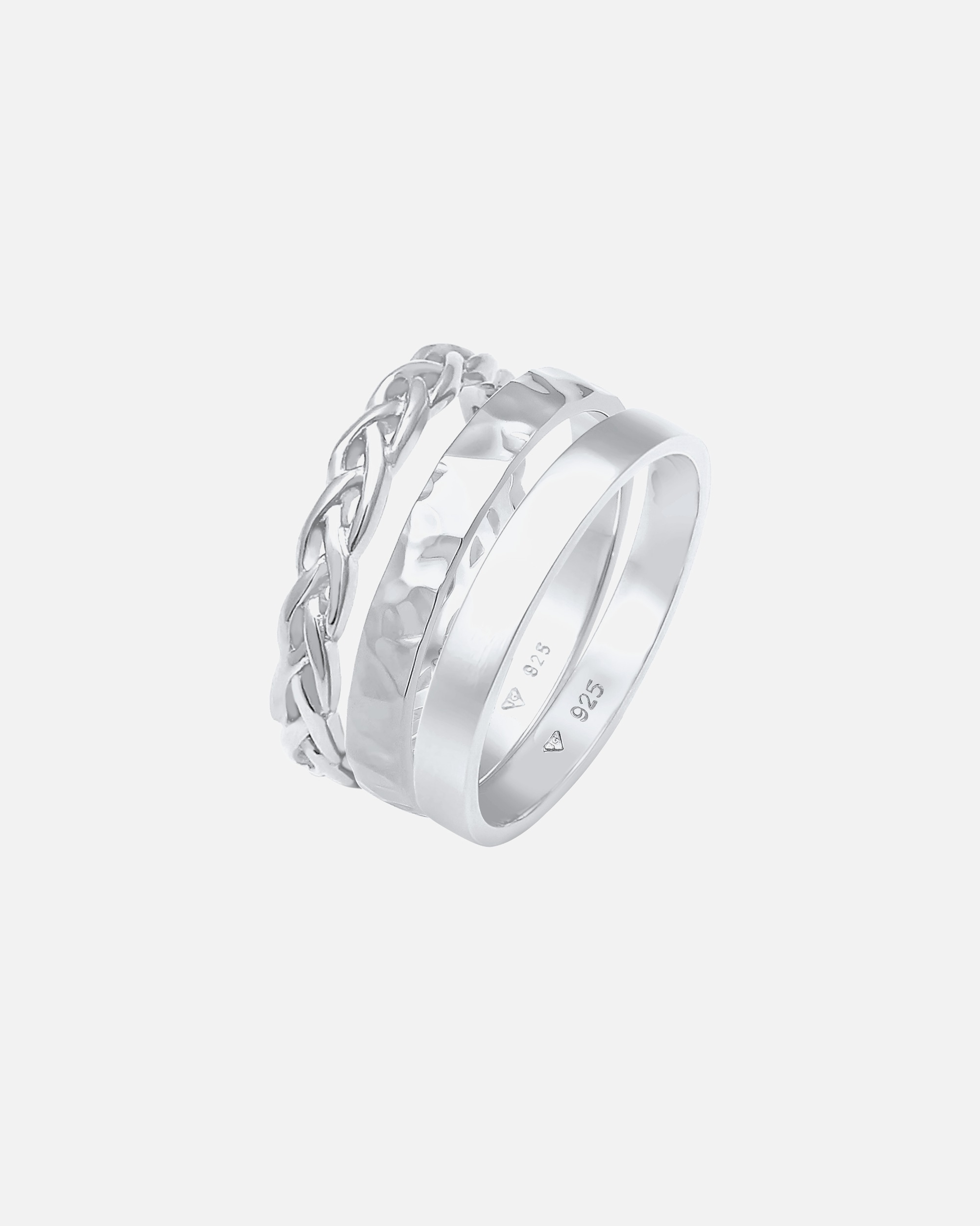 Elli Set de 3 bracelets pour femmes en argent sterling 925