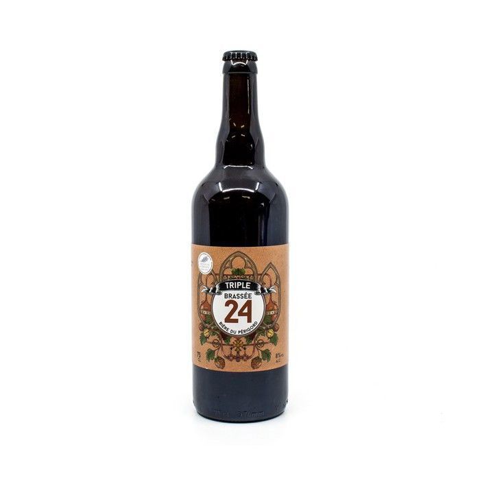 Birra tripla prodotta 24 ore fa dal birrificio artigianale Sarlat, 75 cl.