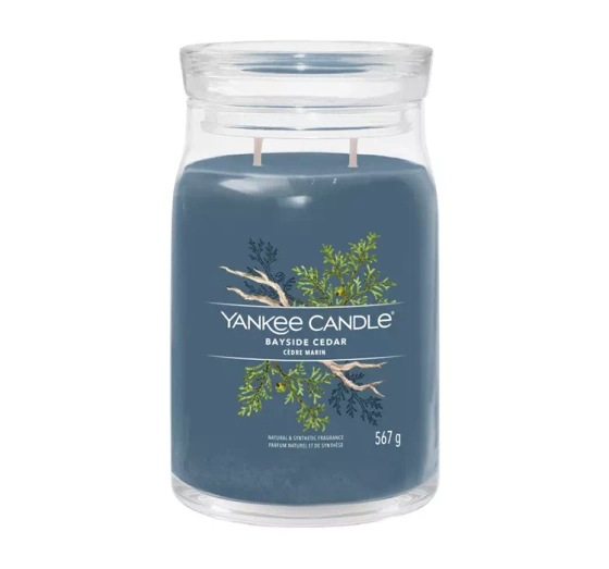 Yankee Candle Signature duża świeca zapachowa Bayside Cedar 567 g