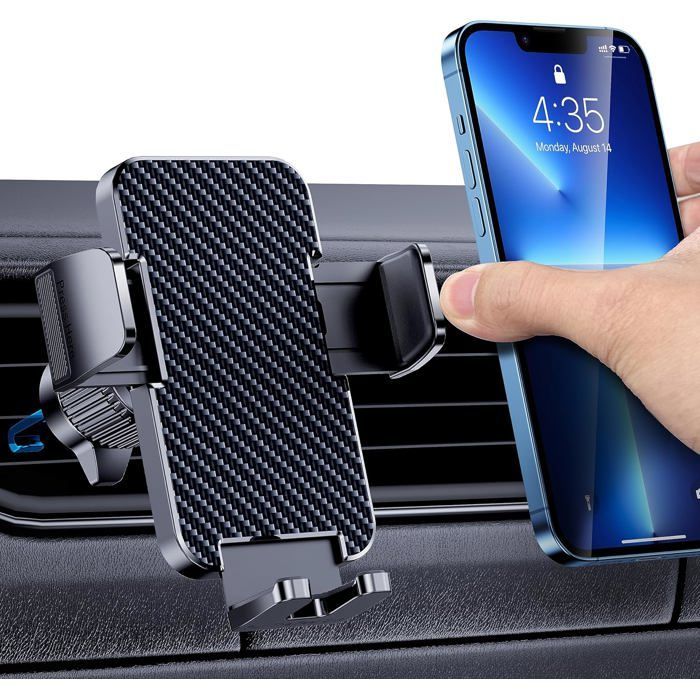 Suporte para celular veicular [Compatível com capas grossas] Suporte para celular veicular com rotação de 360 graus