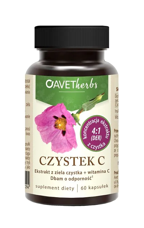 Avet Herbs Czystek C 60 Kapsułek
