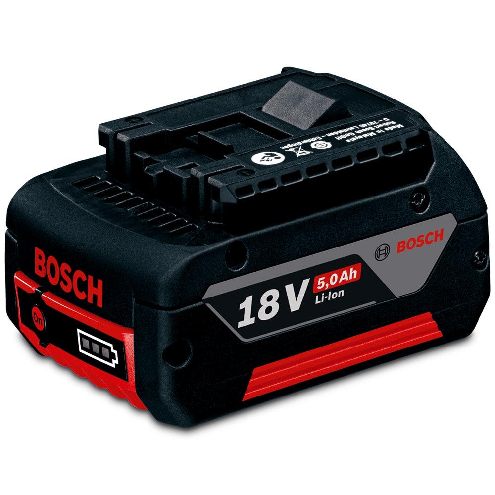 BOSCH 18 V:n harjaton akkupaketti, 2 kpl, 2 x 5,0 Ah, 0615990L5F