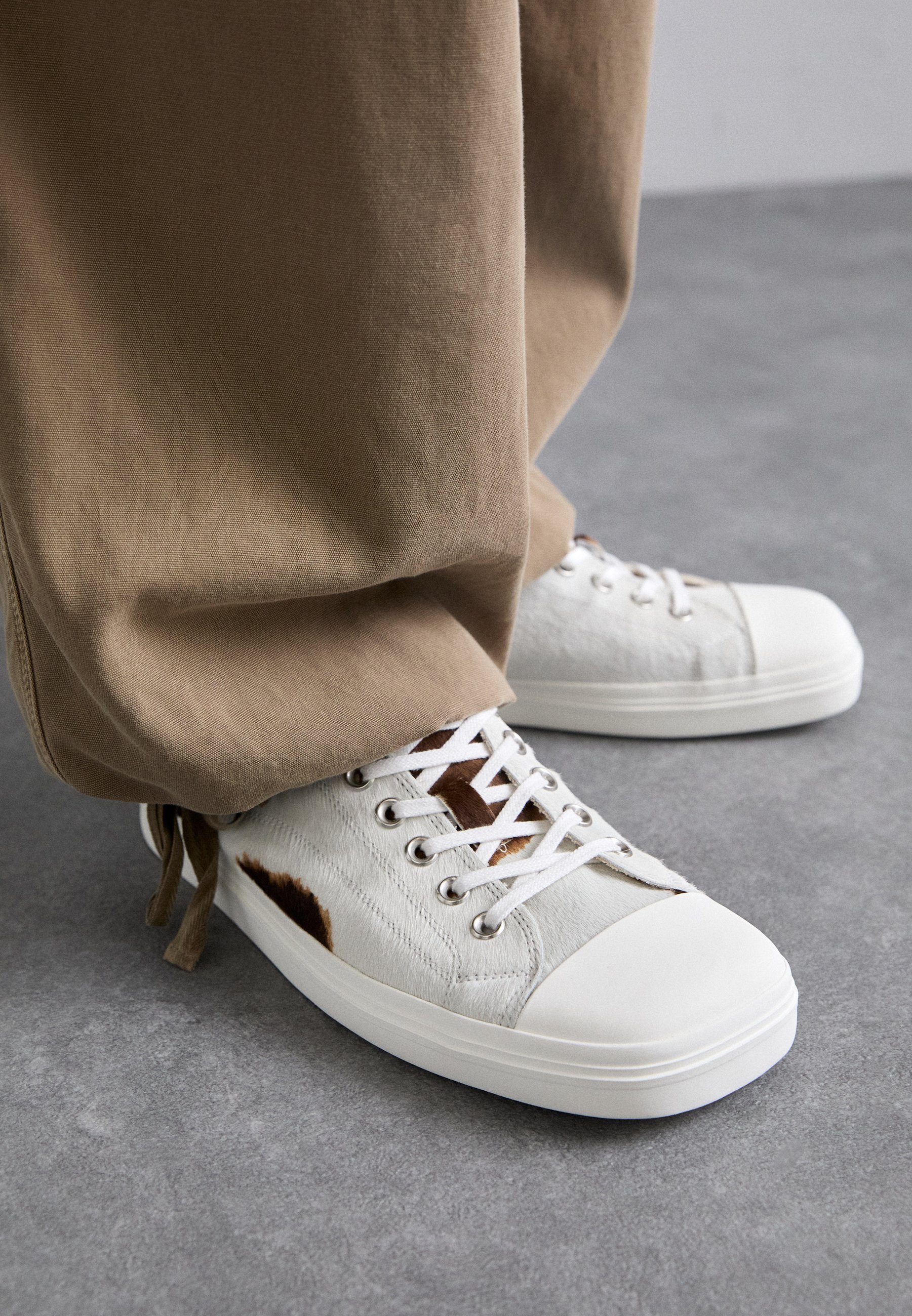 MOSCHINO sneakers - gebroken wit/bruin