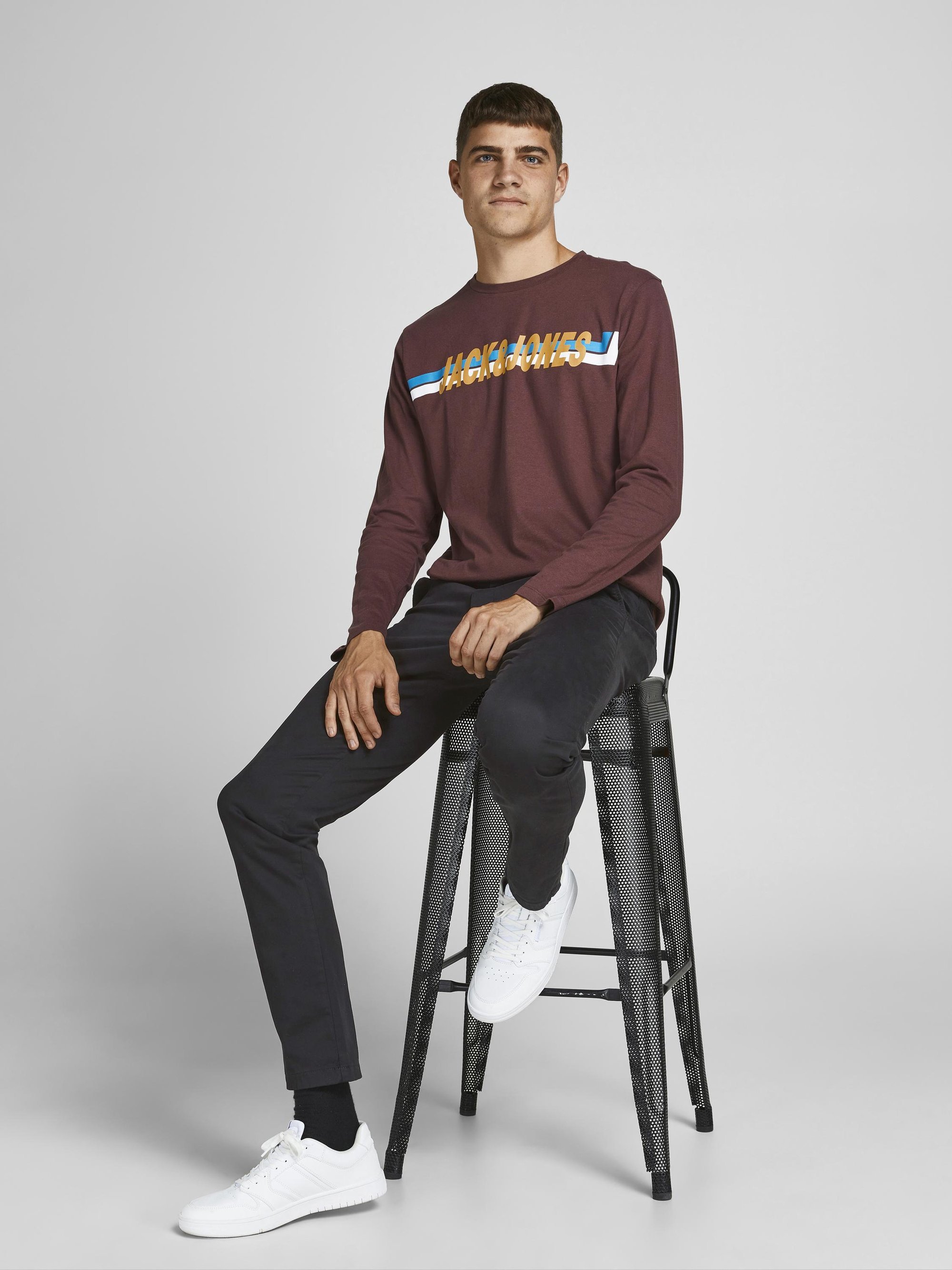 Jack & Jones MARCO BOWIE - Chino's - zwart