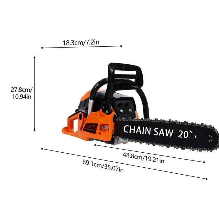 Kettingzaag - FLASIDU - 58cc - 2200W - 20 inch - Ergonomisch en draagbaar