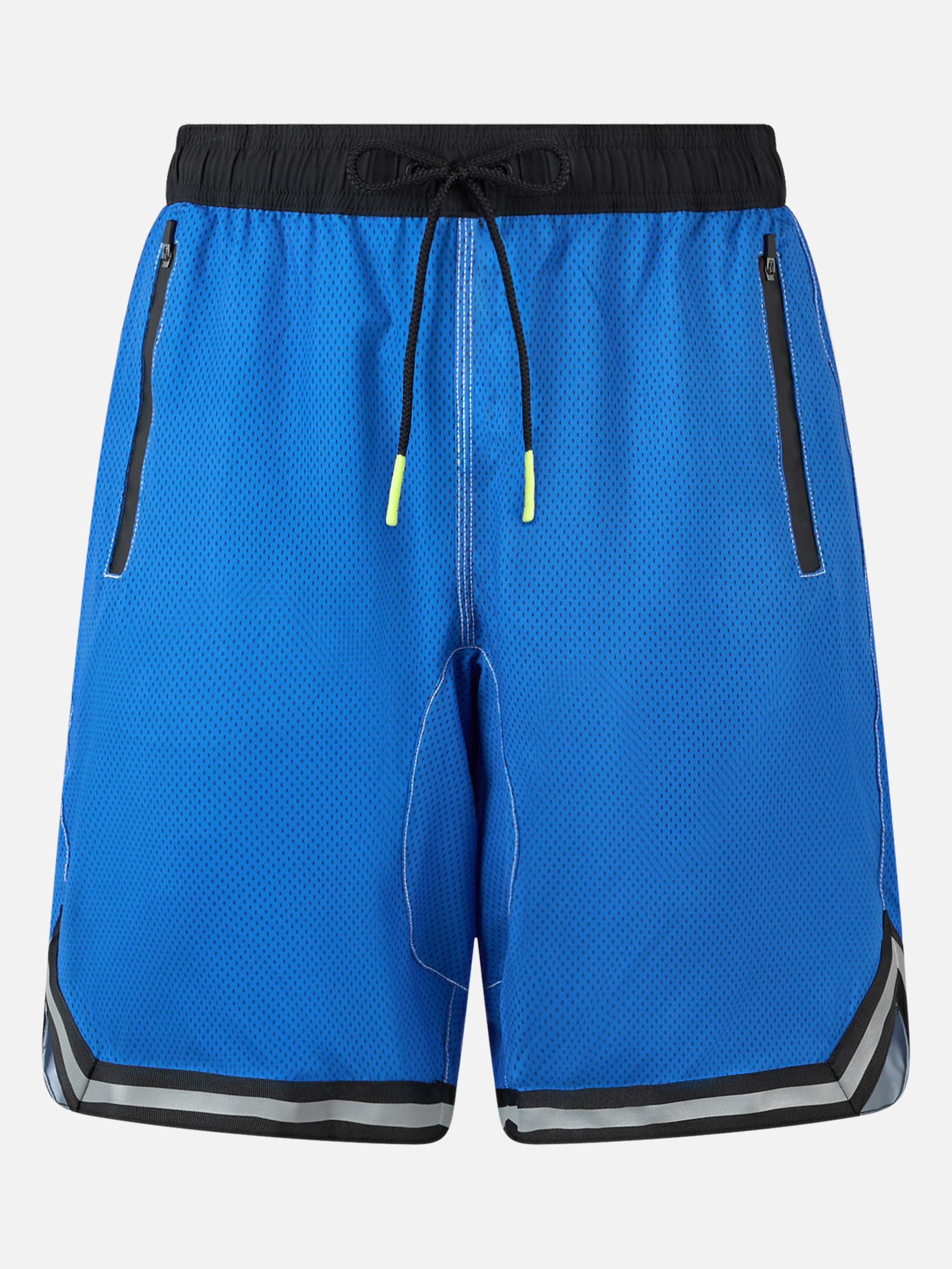 Lange blauwe zwemoutfit in surfstijl