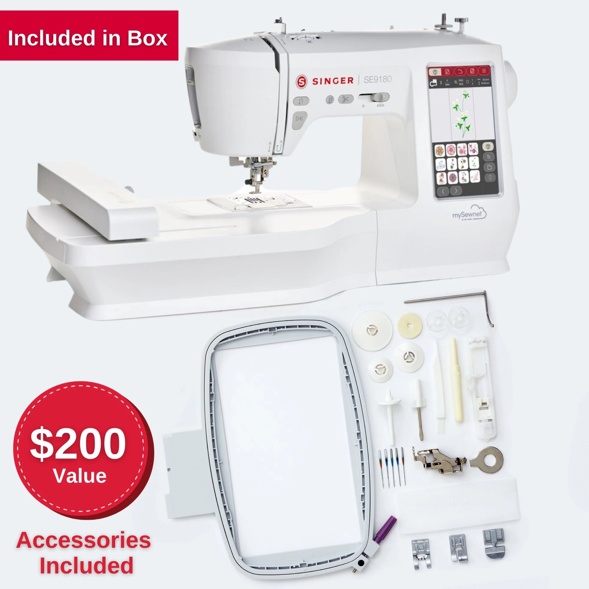 Šicí a vyšívací stroj SE9180