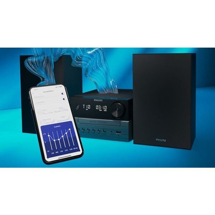 Sistema HiFi Philips Serie 3000 Bass Reflex TAM3505M2 Bluetooth DAB+/FM 20W Negro
