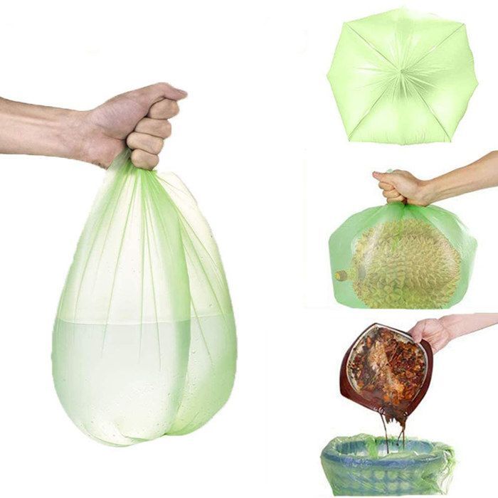 Sacchi per la spazzatura organici, 100 sacchi per la spazzatura resistenti agli strappi, sacchi per la spazzatura da cucina, sacchi compostabili e biodegradabili, etichetta certificata