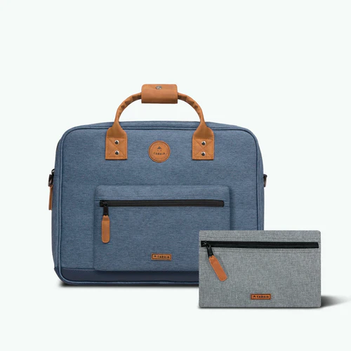 Cabaia Bolso para portátil azul marino de París