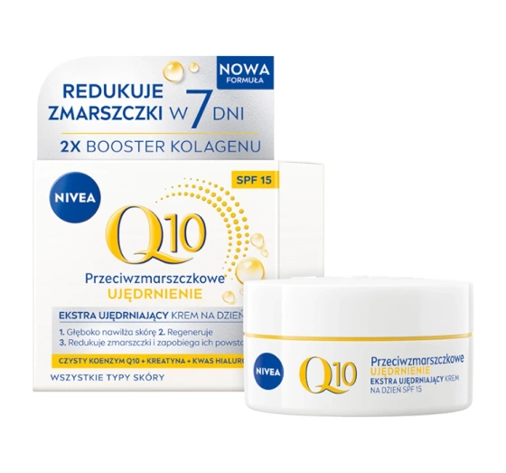 NIVEA Q10 Przeciwzmarszczkowe Ujędrnienie krem na dzień SPF15 50 ml