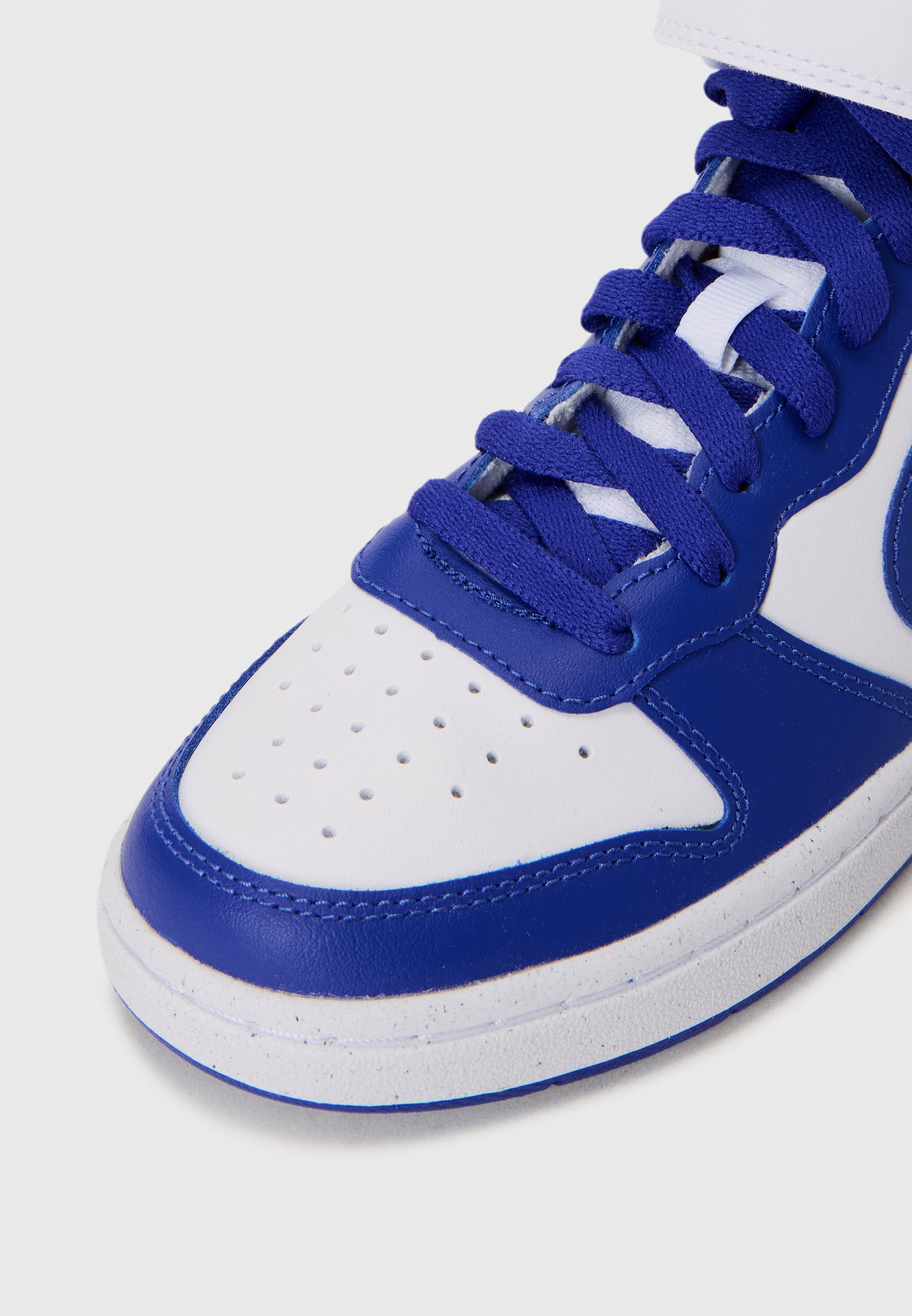 Nike Sportswear COURT BOROUGH MID 2 UNISEX - High-Top-Sneaker - Weiß/Dunkelblau