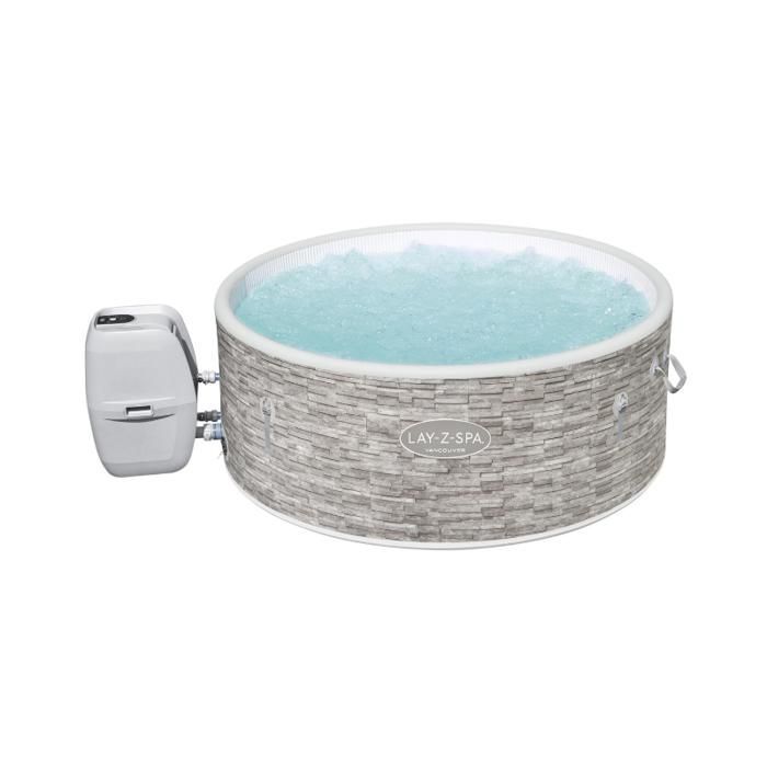 BESTWAY Bestway Lay-Z-Spa Vancouver AirJet Plus Bañera de hidromasaje inflable redonda con WiFi para 3-5 personas