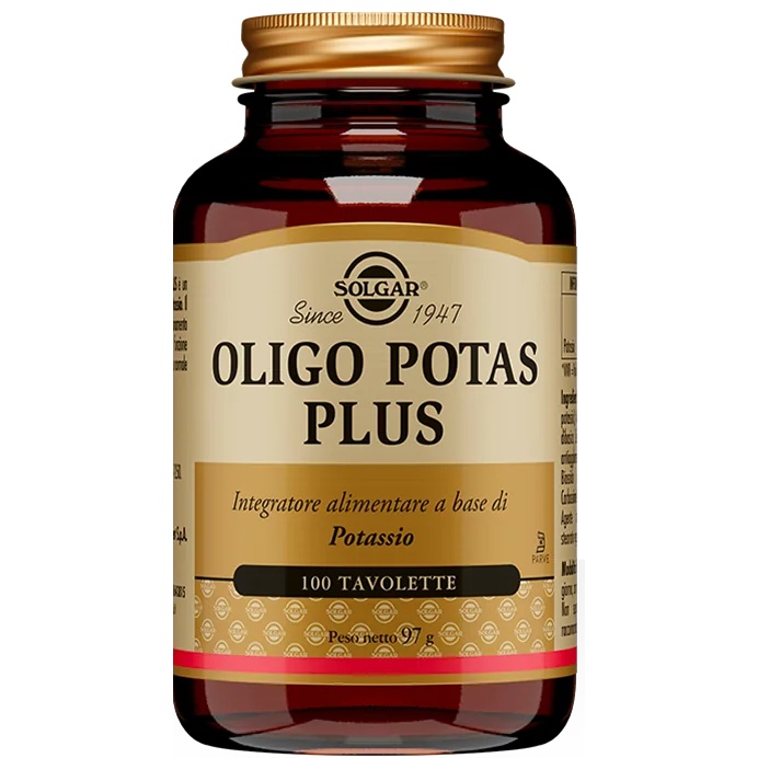 SOLGAR Oligo Potas Plus 100Tab kaalium