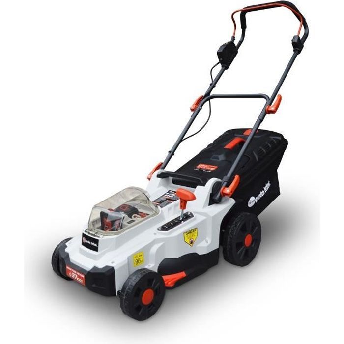 Tondeuse à batterie 37cm 40V - ELEM - TDE40V37-LI2BF - Fonction mulching - Moteur à induction