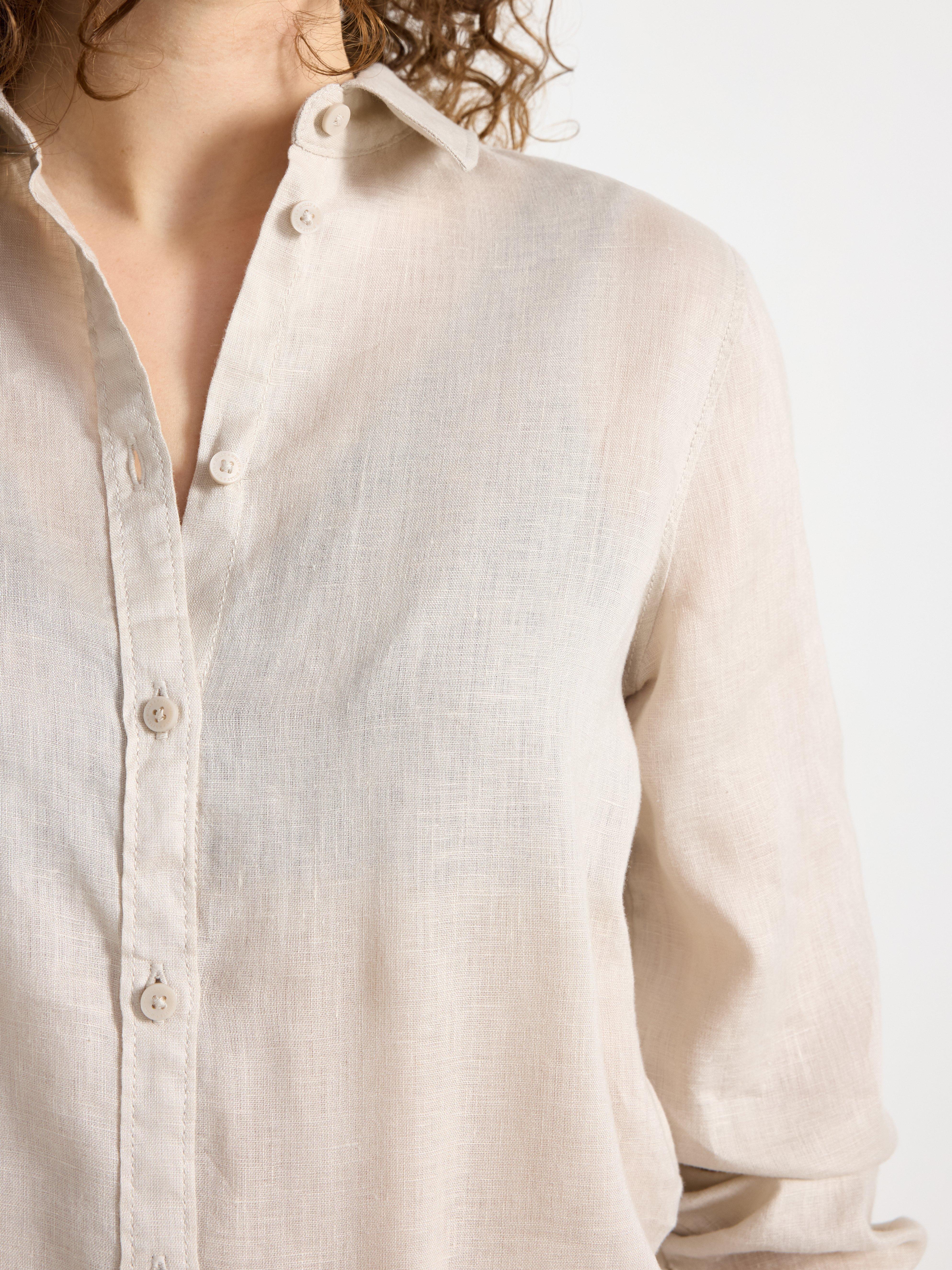 Linskjorte lys beige
