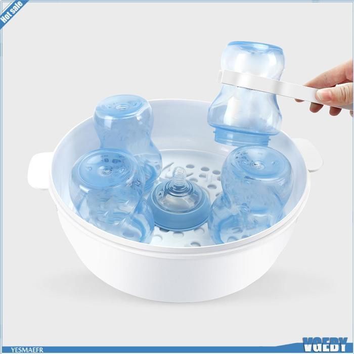 Esterilizador de mamadeiras para micro-ondas Ashata, esterilizador a vapor para produtos de bebê.