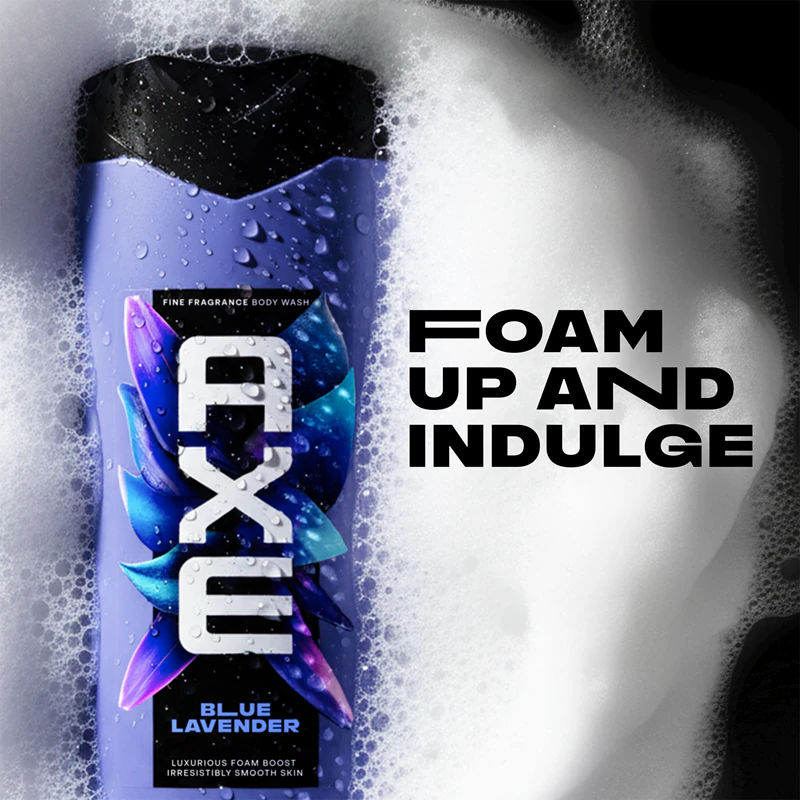 Gel de Banho Axe Premium Lavanda Azul para Homens