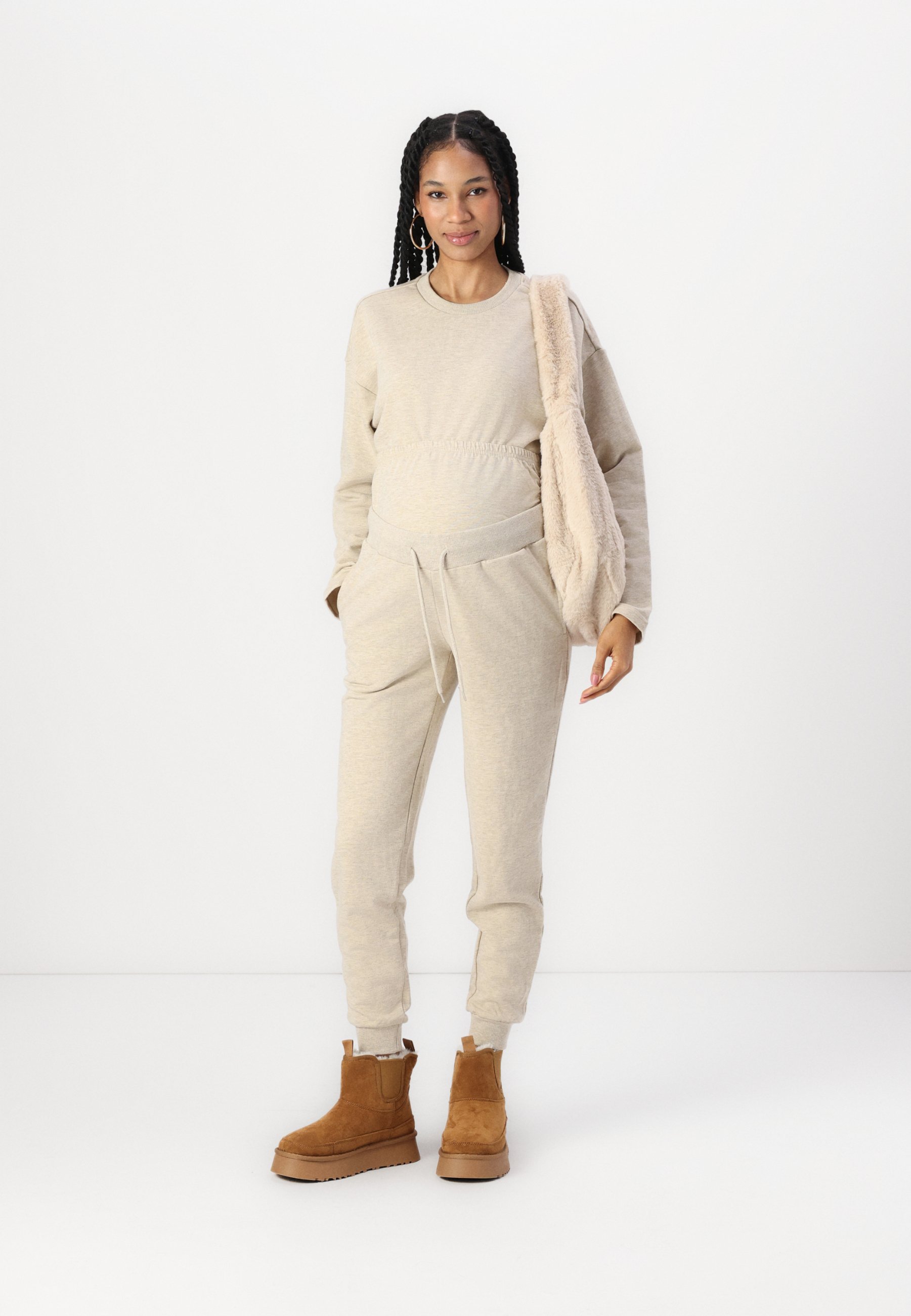 Ensemble Anna Field MAMA - Bas de survêtement - beige