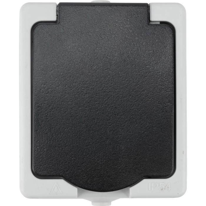 Enchufe de superficie de 16 A, 2 polos + entrada, IP54 - Aquae - Zenitech