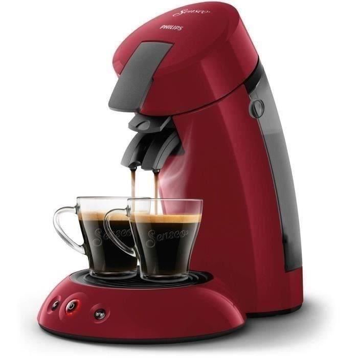 Macchina da caffè a capsule PHILIPS SENSEO ORIGINAL HD6553/81 con Crema Plus Red Aroma Booster + 32 capsule SENSEO Espresso Brazil