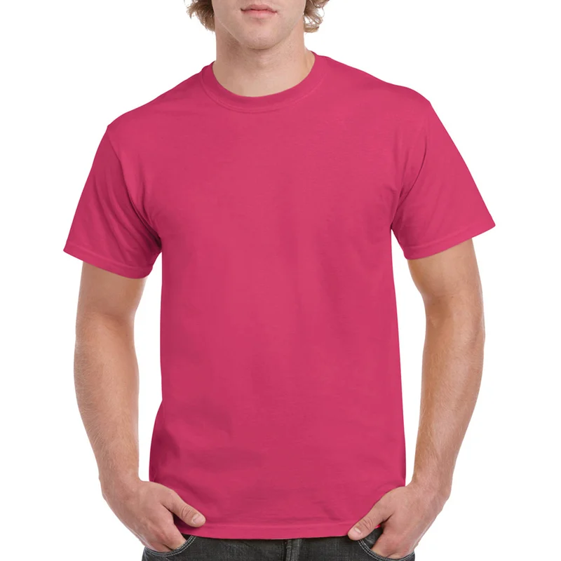  Camiseta Básica De Manga Corta Gildan zwaar katoen 100% Algodón Gordo