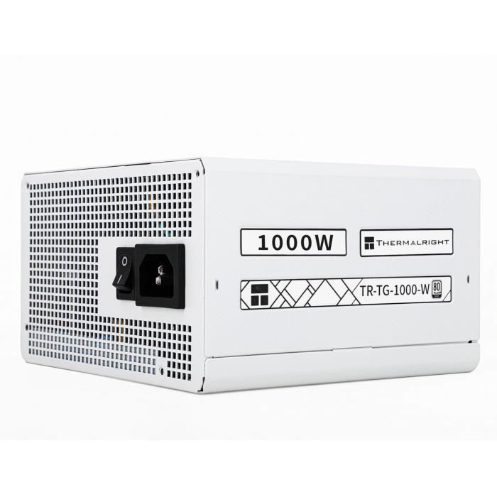THERMALRIGHT - TG1000 - PC-voeding - 1000 W - 80+ Gold - ATX3.0 - Volledig modulair - PCI-E 5.0 Wit